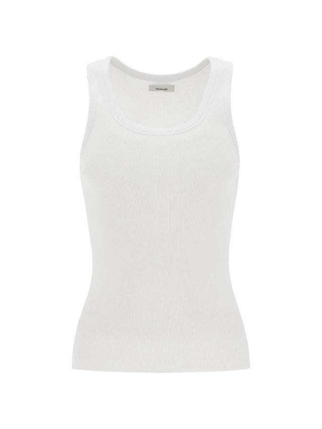 Ribbed Sleeveless Top With