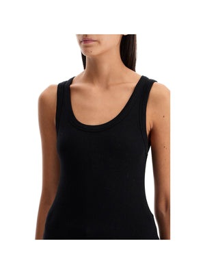 Ribbed Sleeveless Top With