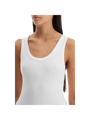 Ribbed Sleeveless Top With