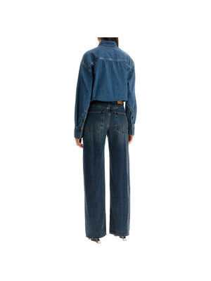 HAIKURE-Vintage Wash Denim Overall Jumpsuit-JOHN JULIA