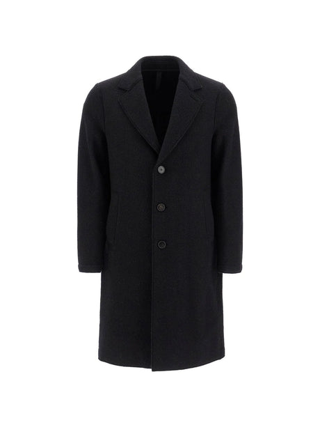 HARRIS WHARF LONDON-Boiled Wool Single-Breasted Coat-JOHN JULIA