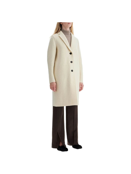 HARRIS WHARF LONDON-Boiled Wool Single-Breasted Coat-JOHN JULIA