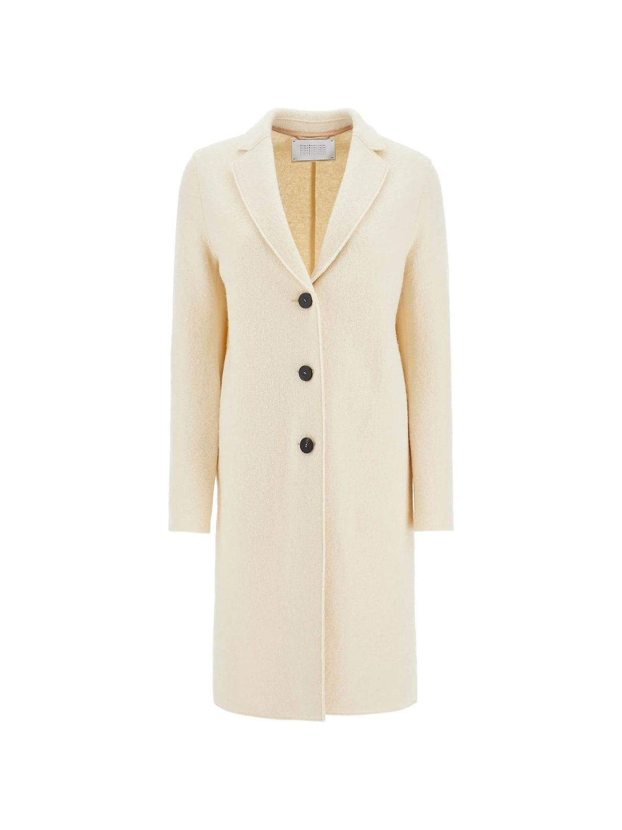 HARRIS WHARF LONDON-Boiled Wool Single-Breasted Coat-JOHN JULIA