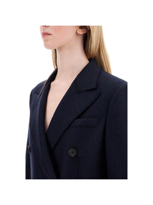 HARRIS WHARF LONDON-Double-breasted Pressed Wool Coat-JOHN JULIA