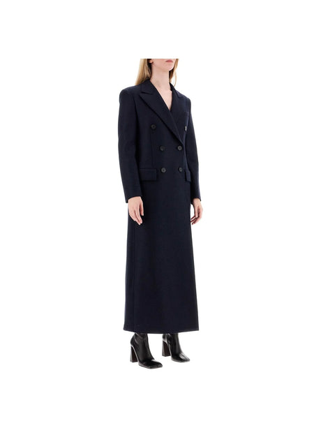 HARRIS WHARF LONDON-Double-breasted Pressed Wool Coat-JOHN JULIA