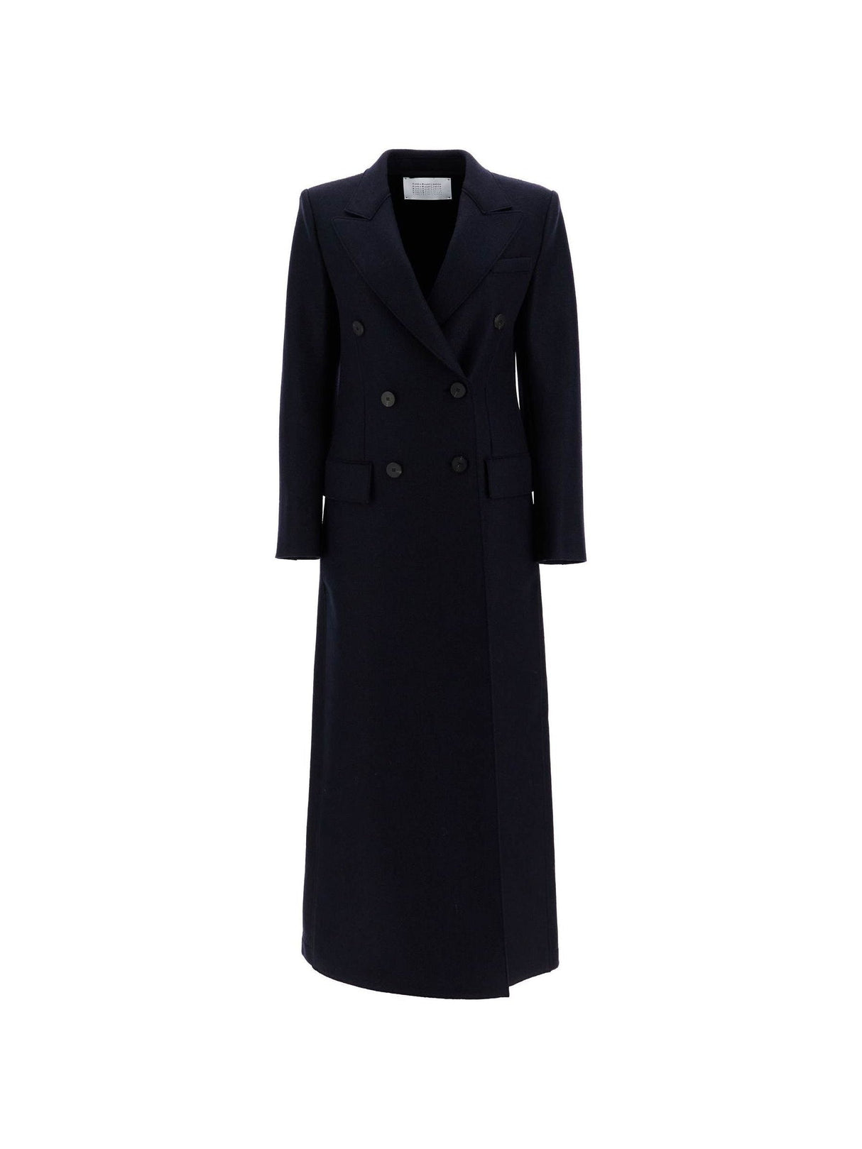 HARRIS WHARF LONDON-Double-breasted Pressed Wool Coat-JOHN JULIA