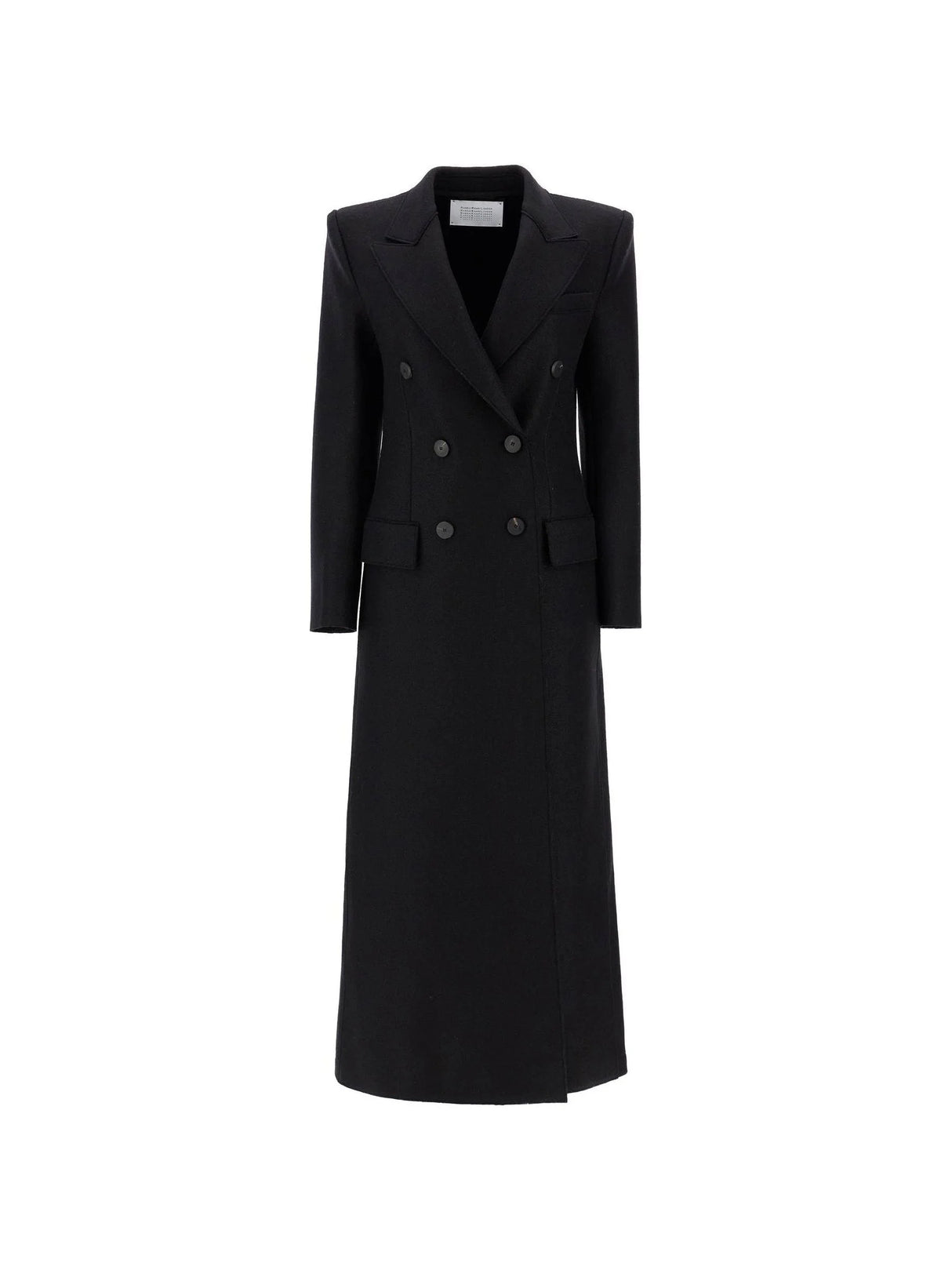 Double-breasted Pressed Wool Coat