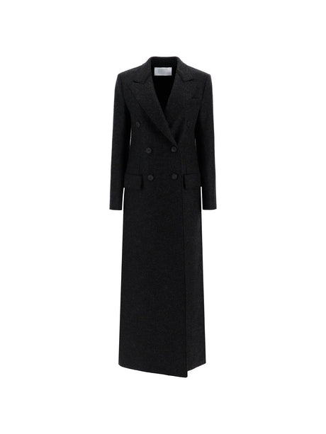 Double-breasted Pressed Wool Coat