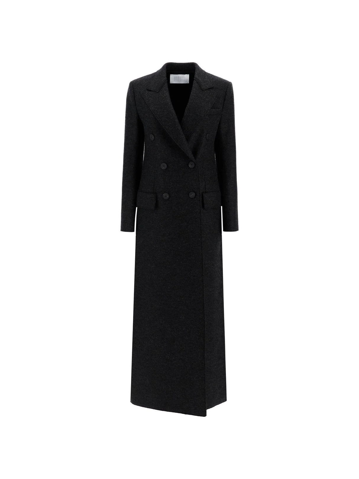 Double-breasted Pressed Wool Coat