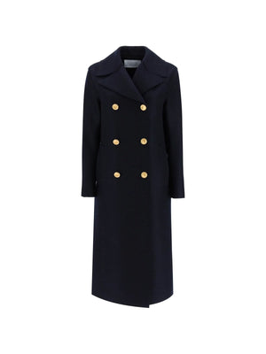 Double-Breasted Wool Coat - 34 - Women > Clothing > Outerwear > Coats