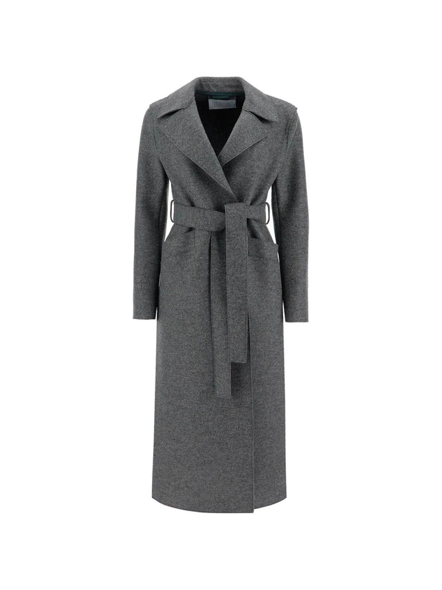 Long Coat In Pressed Wool