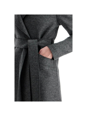 Long Coat In Pressed Wool