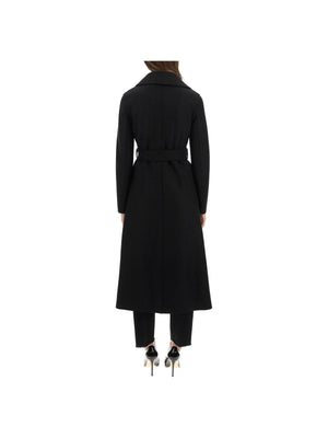 HARRIS WHARF LONDON-Extra-Long Pressed Wool Coat-JOHN JULIA