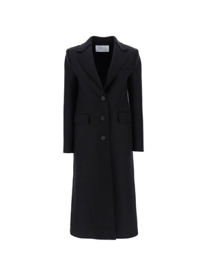 Single-Breasted Pressed Wool Coat