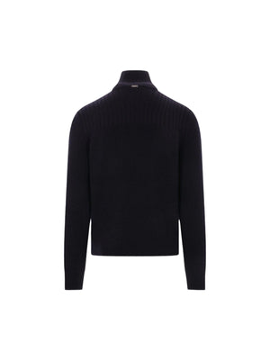 Down-filled Nylon Knit Jacket-HERNO-JOHN JULIA