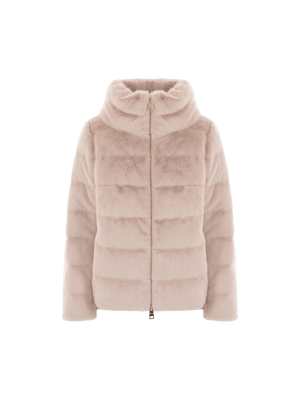 HERNO-Faux Fur Down Jacket-JOHN JULIA