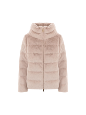 HERNO-Faux Fur Down Jacket-JOHN JULIA