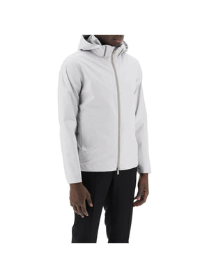 Grey Laminar GORE-TEX Paclite Hooded Jacket HERNO LAMINAR JOHN JULIA.