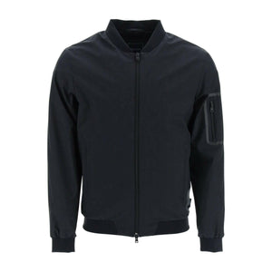 Black Laminar GORE-TEX INFINIUM™ WINDSTOPPER® Bomber Jacket HERNO LAMINAR JOHN JULIA.