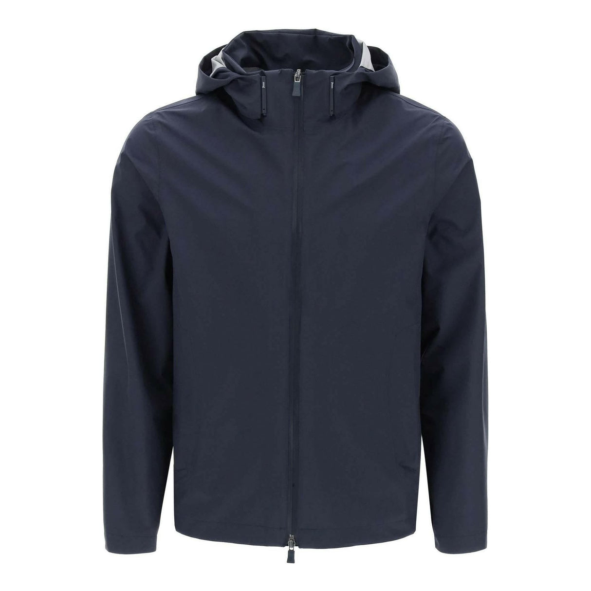 Blue Laminar GORE-TEX Paclite Hooded Jacket HERNO LAMINAR JOHN JULIA.