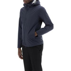 Blue Laminar GORE-TEX Paclite Hooded Jacket HERNO LAMINAR JOHN JULIA.