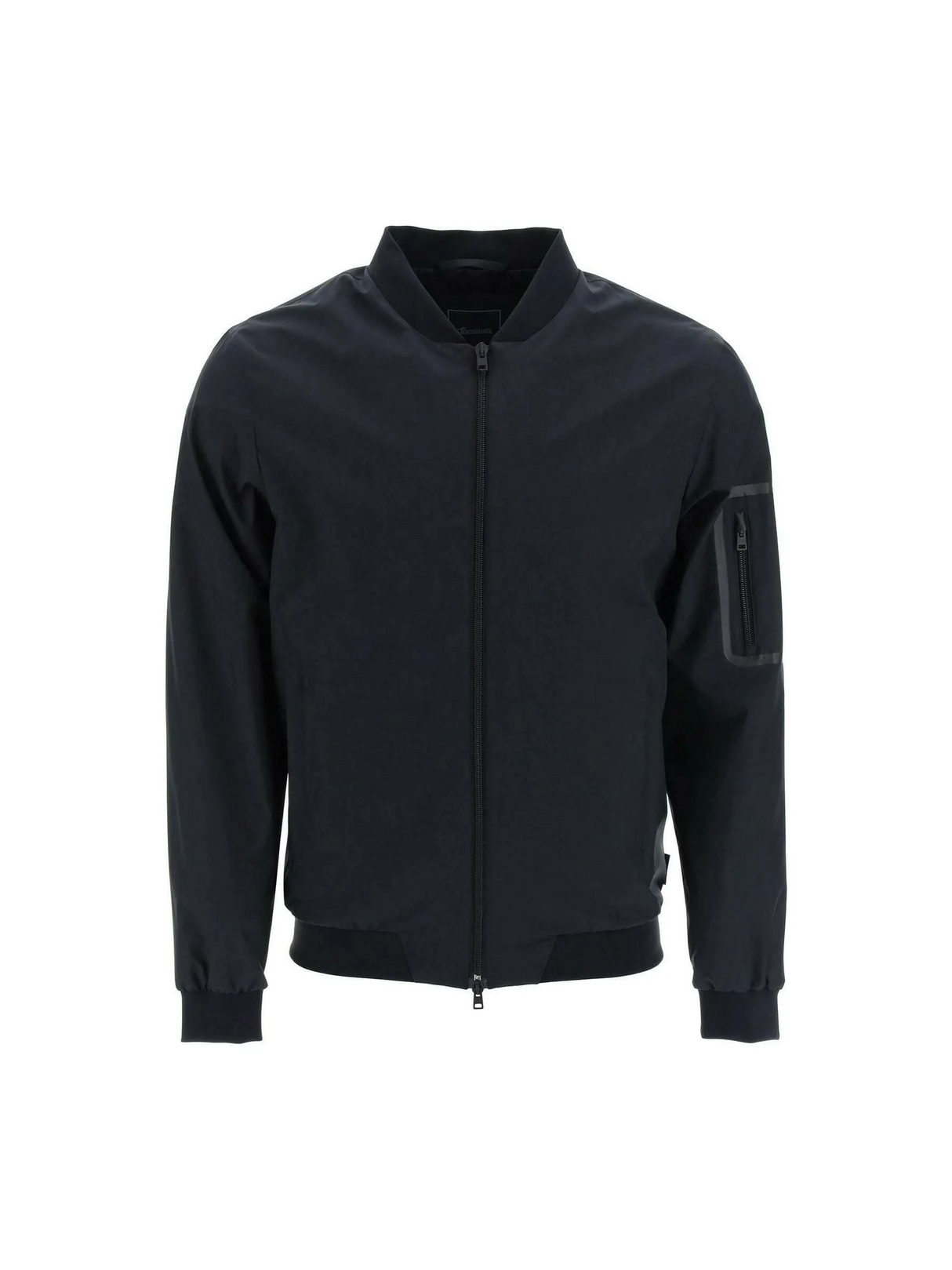 Black Laminar GORE-TEX INFINIUM™ WINDSTOPPER® Bomber Jacket HERNO LAMINAR JOHN JULIA.