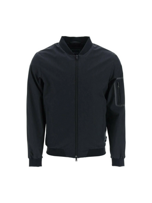 Black Laminar GORE-TEX INFINIUM™ WINDSTOPPER® Bomber Jacket HERNO LAMINAR JOHN JULIA.