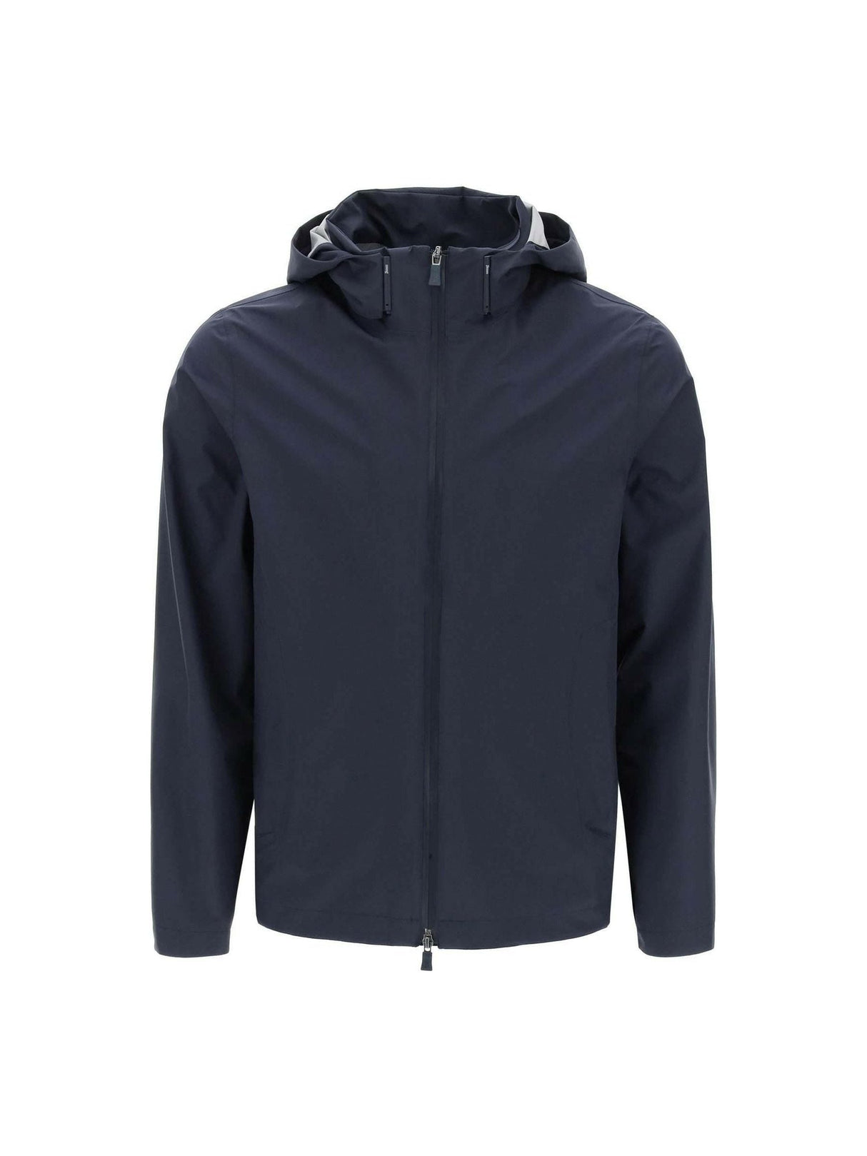 Blue Laminar GORE-TEX Paclite Hooded Jacket HERNO LAMINAR JOHN JULIA.