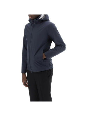 Blue Laminar GORE-TEX Paclite Hooded Jacket HERNO LAMINAR JOHN JULIA.