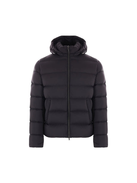 Matte Nylon Down Jacket-HERNO-JOHN JULIA