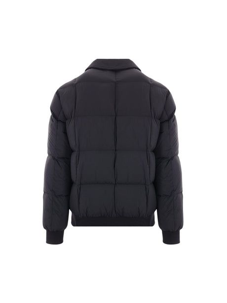 Nylon Bomber-style Down Jacket-HERNO-JOHN JULIA