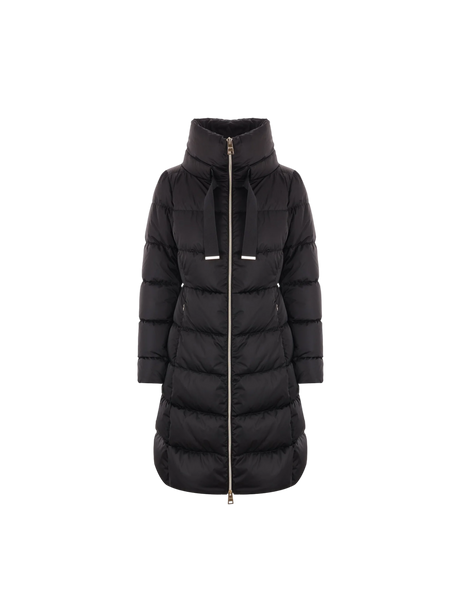 Nylon Long Down Jacket-HERNO-JOHN JULIA