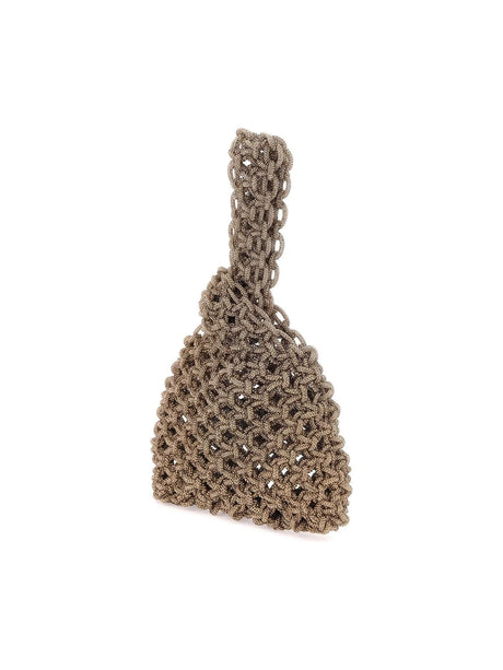 HIBOURAMA-Mini Niky Woven Crystal Bag-JOHN JULIA