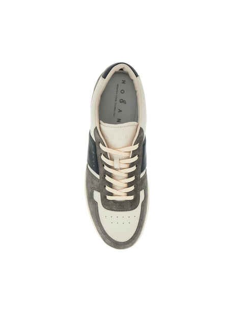 HOGAN-Smooth And Suede Leather H Tv Sneakers. -JOHN JULIA.