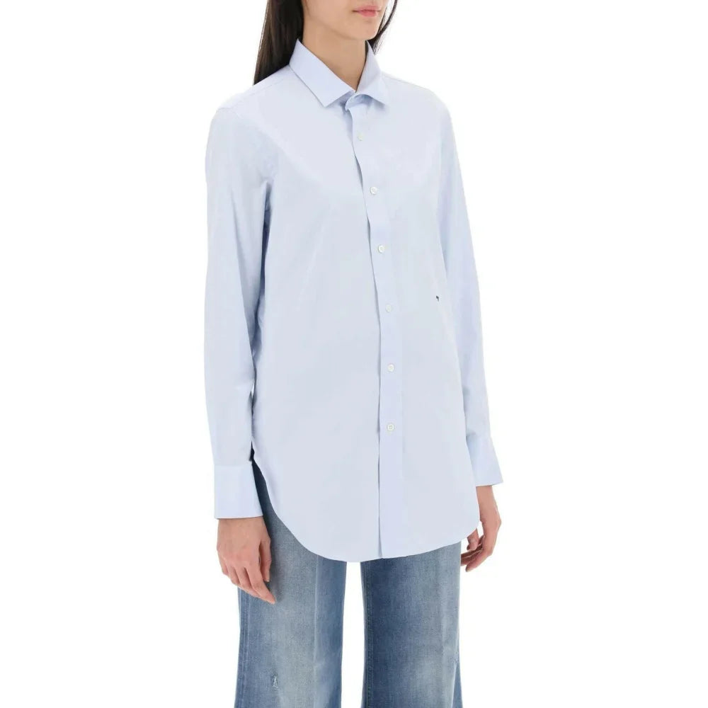 Cotton Twill Shirt HOMME GIRLS JOHN JULIA.