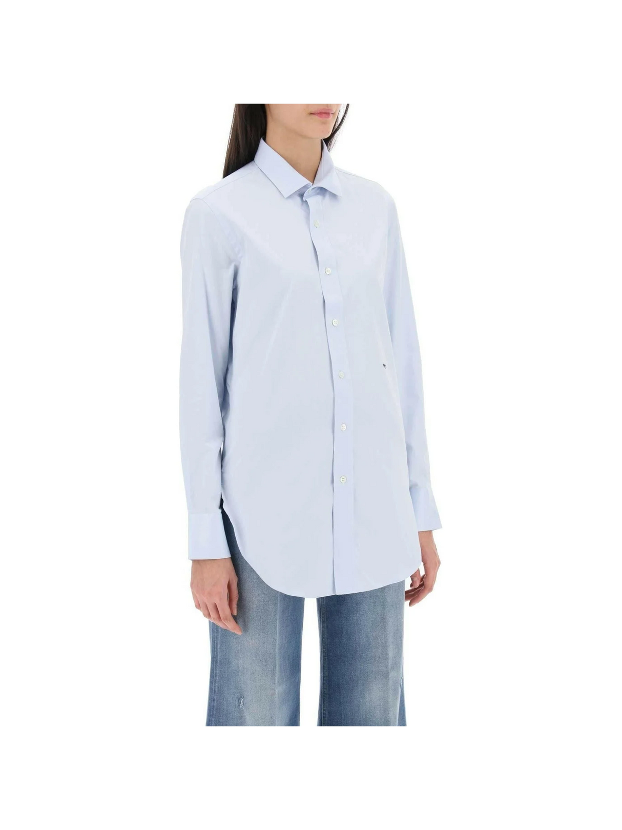 Cotton Twill Shirt HOMME GIRLS JOHN JULIA.