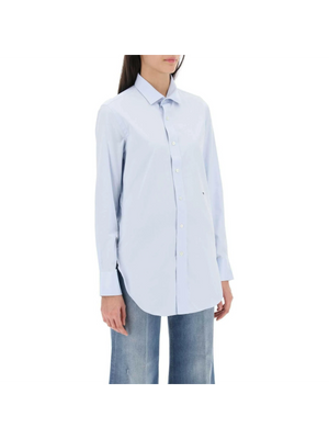 Cotton Twill Shirt HOMME GIRLS JOHN JULIA.