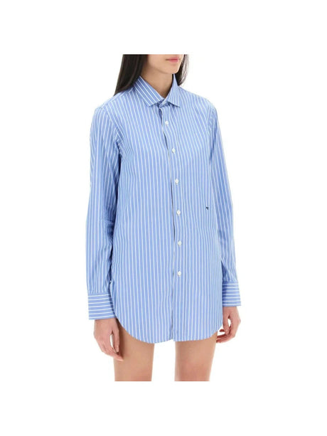 Striped Poplin Shirt HOMME GIRLS JOHN JULIA.