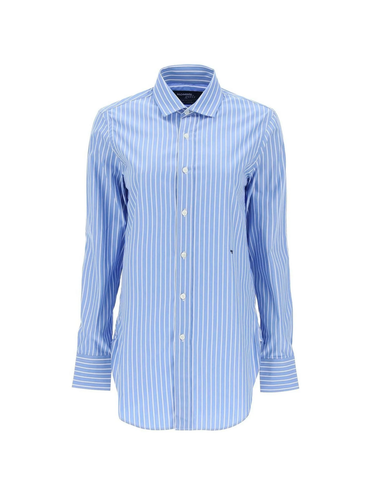 Striped Poplin Shirt HOMME GIRLS JOHN JULIA.