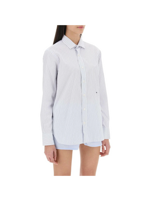 Striped Poplin Shirt HOMME GIRLS JOHN JULIA.