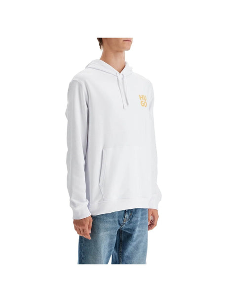 HUGO-Brushed Cotton Hoodie -JOHN JULIA.