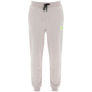 Cotton Light Pastel Gray Doak Cotton Jogger Pants HUGO JOHN JULIA.