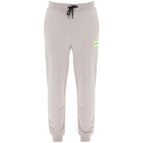 Cotton Light Pastel Gray Doak Cotton Jogger Pants HUGO JOHN JULIA.