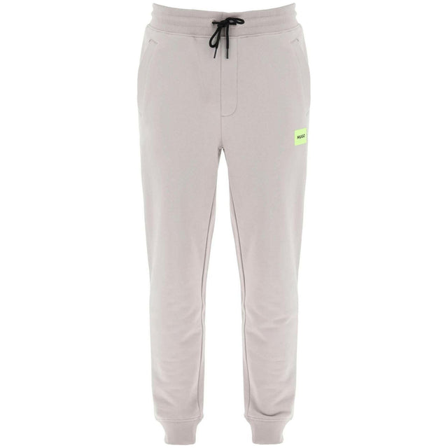 Cotton Light Pastel Gray Doak Cotton Jogger Pants HUGO JOHN JULIA.