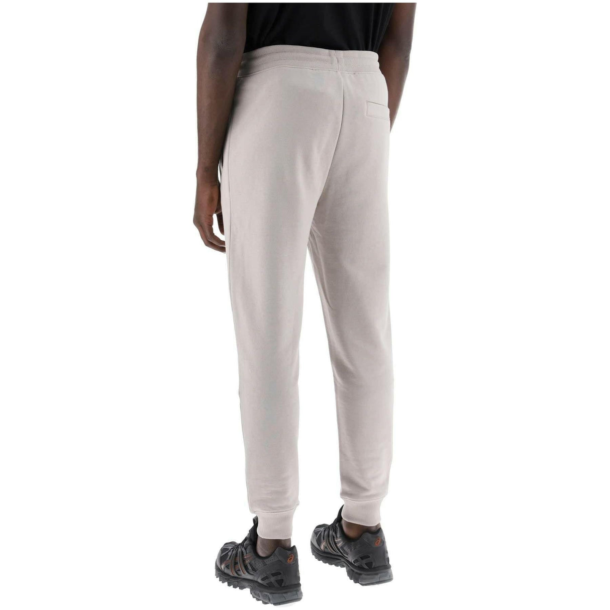 Cotton Light Pastel Gray Doak Cotton Jogger Pants HUGO JOHN JULIA.