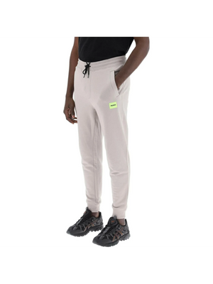 Cotton Light Pastel Gray Doak Cotton Jogger Pants HUGO JOHN JULIA.