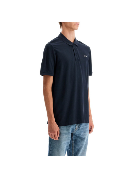 HUGO-Cotton Piqué Donos Polo Shirt -JOHN JULIA.