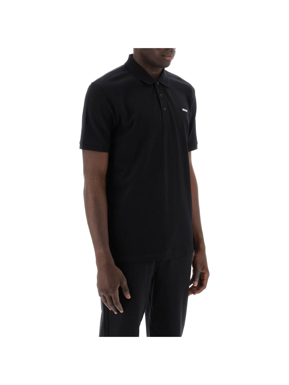 HUGO-Cotton Piqué Polo Shirt -JOHN JULIA.