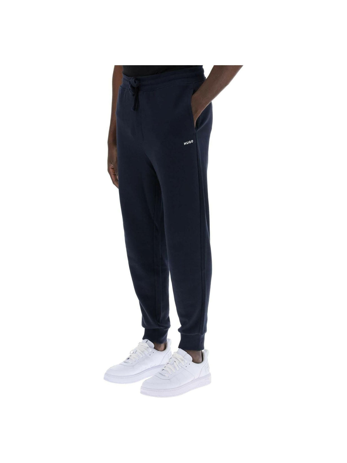 Dark Blue Cotton Jersey Sweatpants HUGO JOHN JULIA.