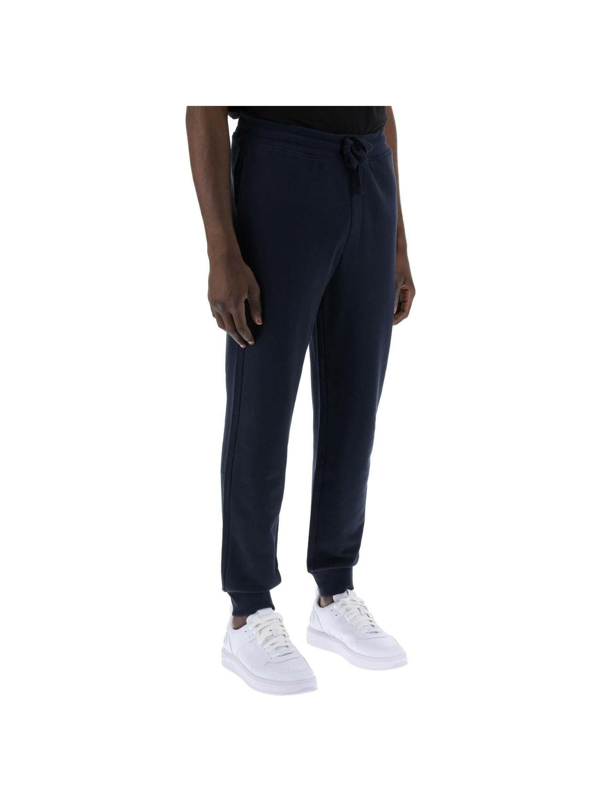 Dark Blue Cotton Jersey Sweatpants HUGO JOHN JULIA.